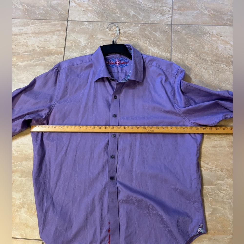 Robert Graham Lavender Button Down Shirt - Picture 10 of 11
